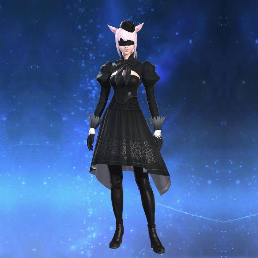 YoRHa Type-51 Jacket of Healing's gearset image female model.