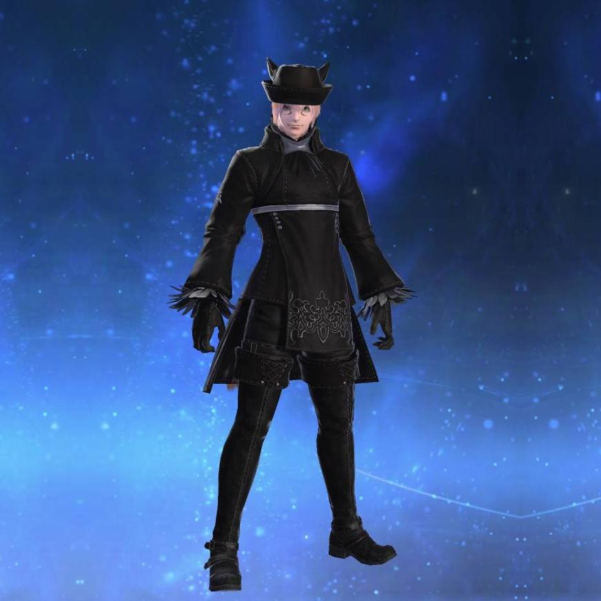 YoRHa Type-53 Halfrobe of Healing's gearset image male model.