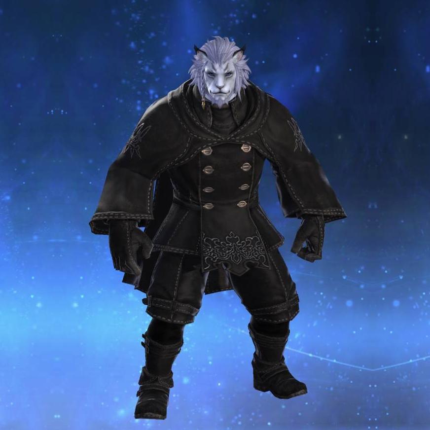 YoRHa Type-53 Cloak of Aiming's gearset image male model.