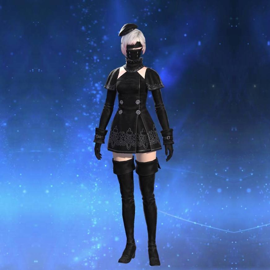 YoRHa Type-55 Jacket of Maiming's gearset image female model.