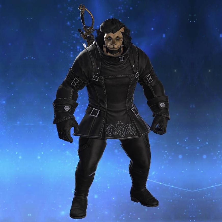 YoRHa Type-55 Jacket of Fending's gearset image male model.