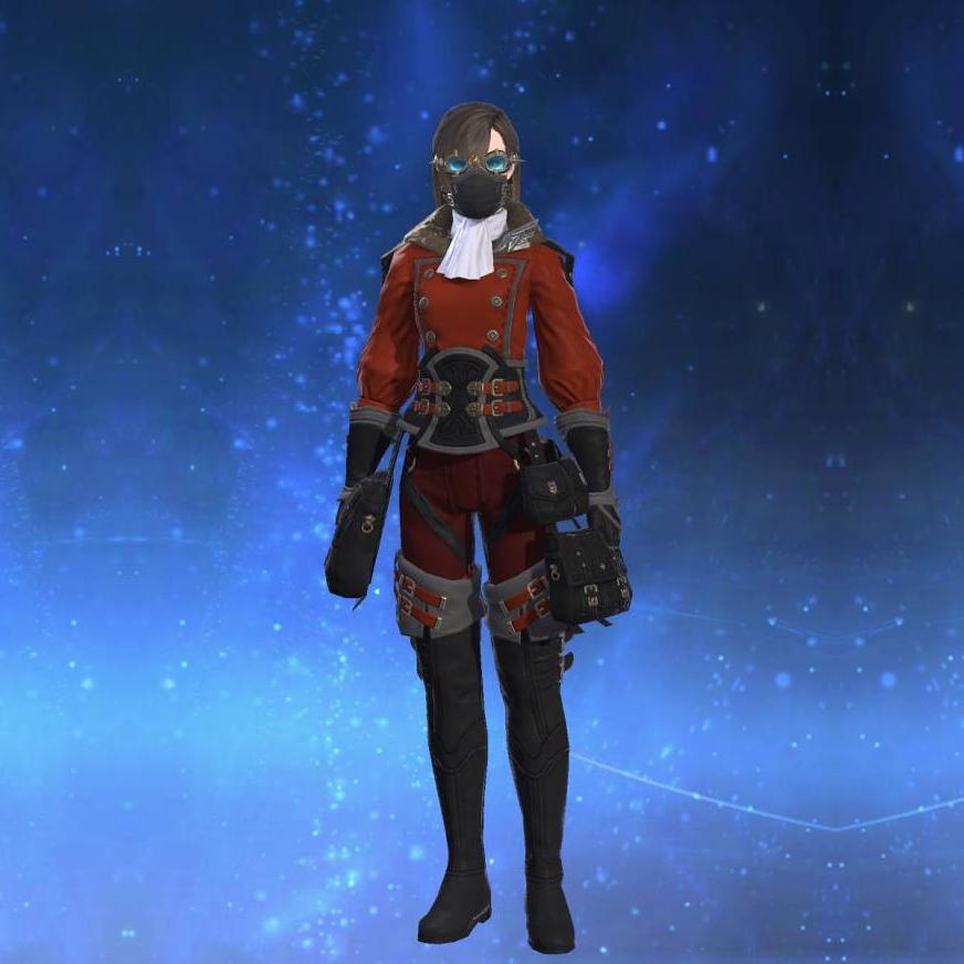 Replica Sky Pirate's Jacket of Striking's gearset image female.