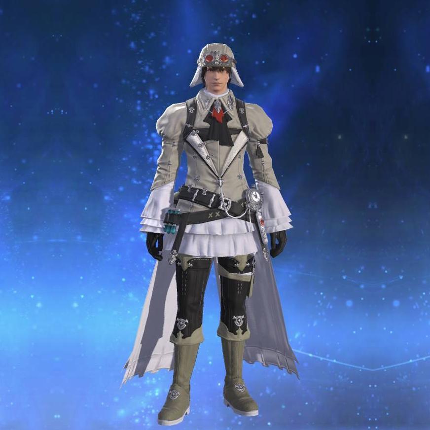 Replica Sky Pirate's Coat of Healing's gearset image male.