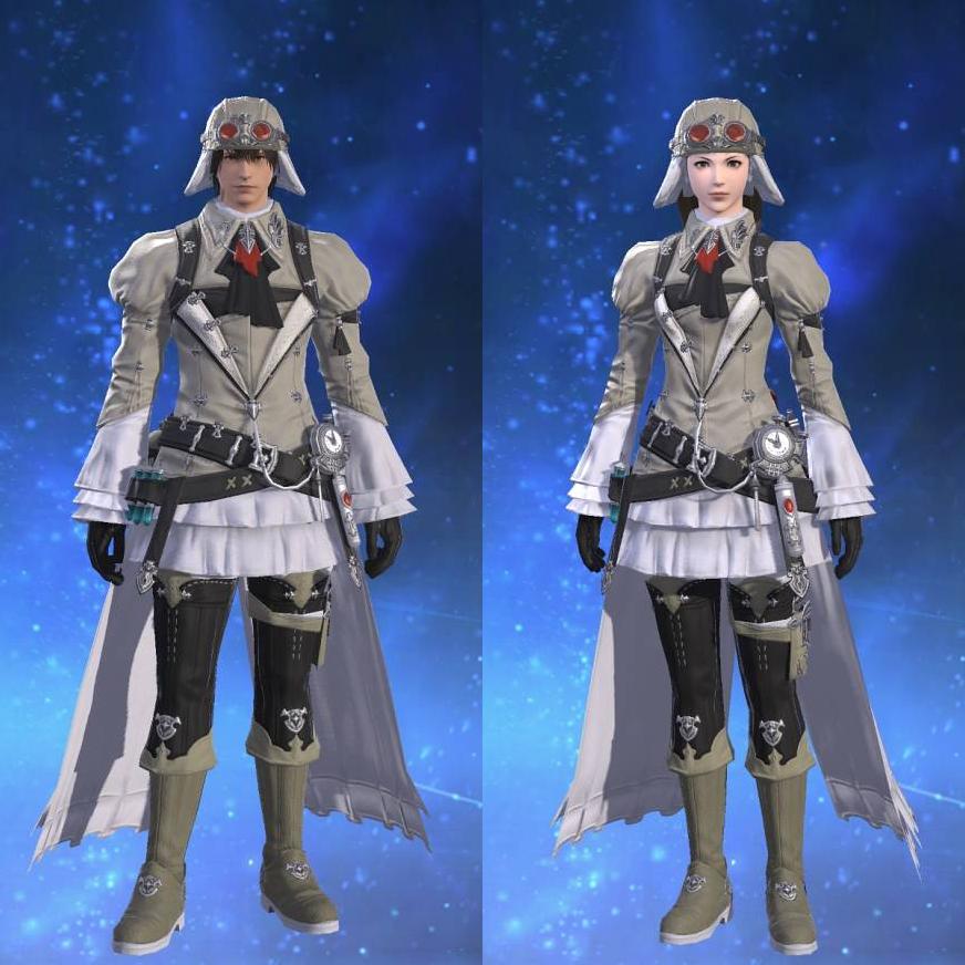 Replica Sky Pirate's Coat of Healing's gearset image.
