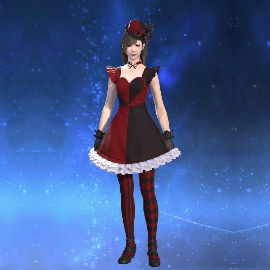 Valentione Rose Dress's gearset image female.