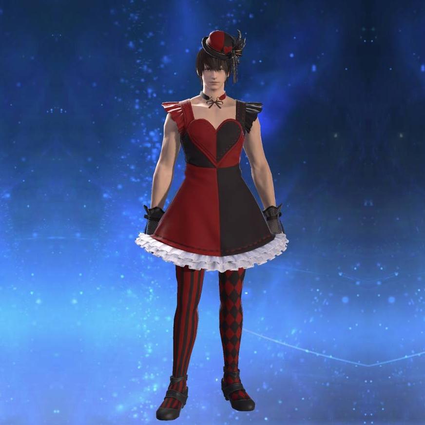 Valentione Rose Dress's gearset image male.