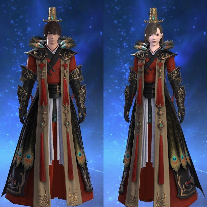孔雀装束's gearset image.