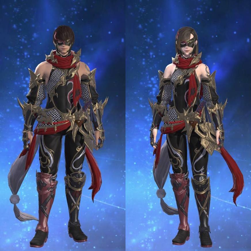 服部装束【劣】's gearset image.