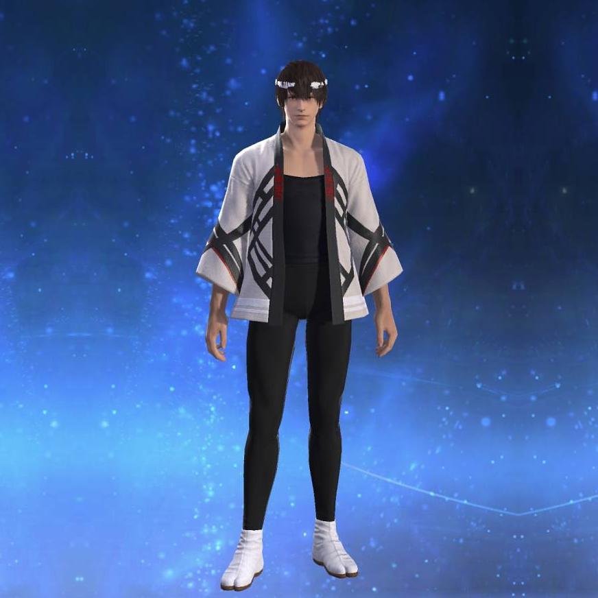 White Moonfire Happi's gearset image male.