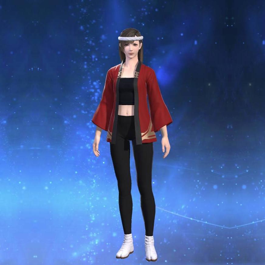 Red Moonfire Happi's gearset image female.