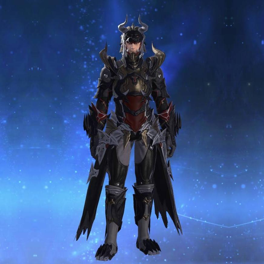 Manganese Armor of the Behemoth Queen's gearset image male.