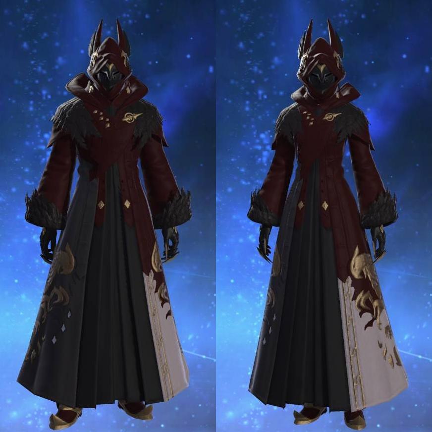 Scarlet Moko Robe of the Black Griffin's gearset image.