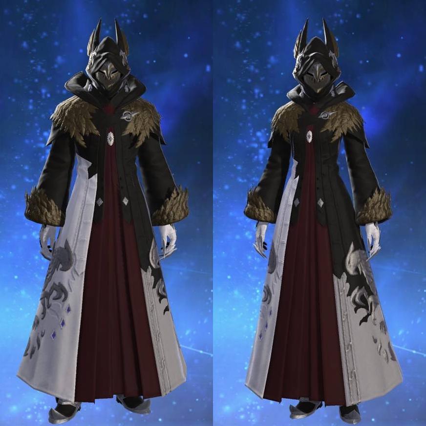 Scarlet Moko Robe of the White Griffin's gearset image.
