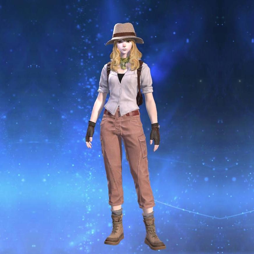 Isle Explorer's Shirt's gearset image female model.