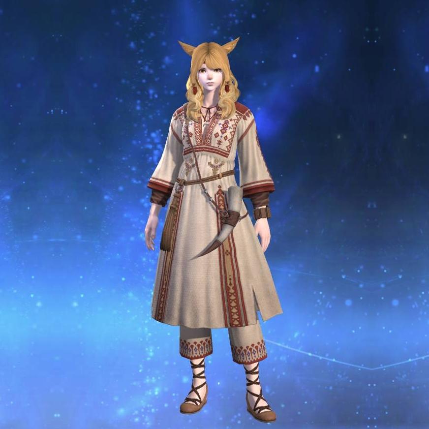 Isle Shepherd's Tunic's gearset image female model.