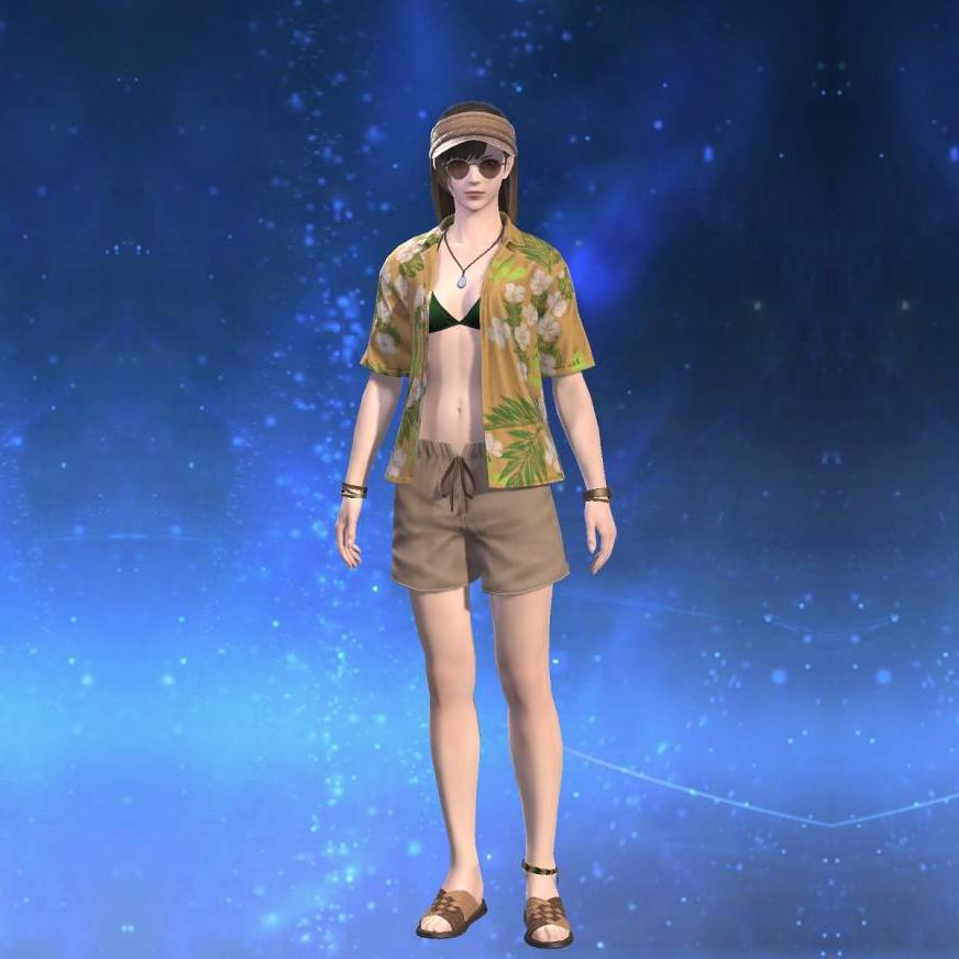 Isle Vacationer's Shirt's gearset image female.