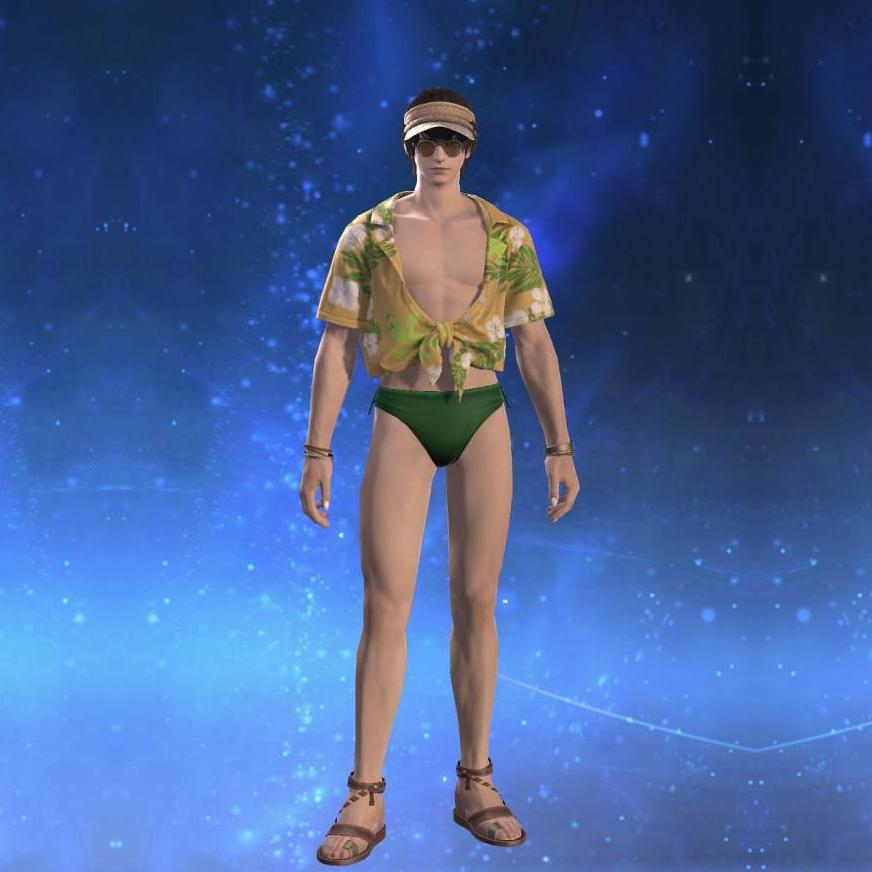 Isle Vacationer's Tie-front Shirt's gearset image male.
