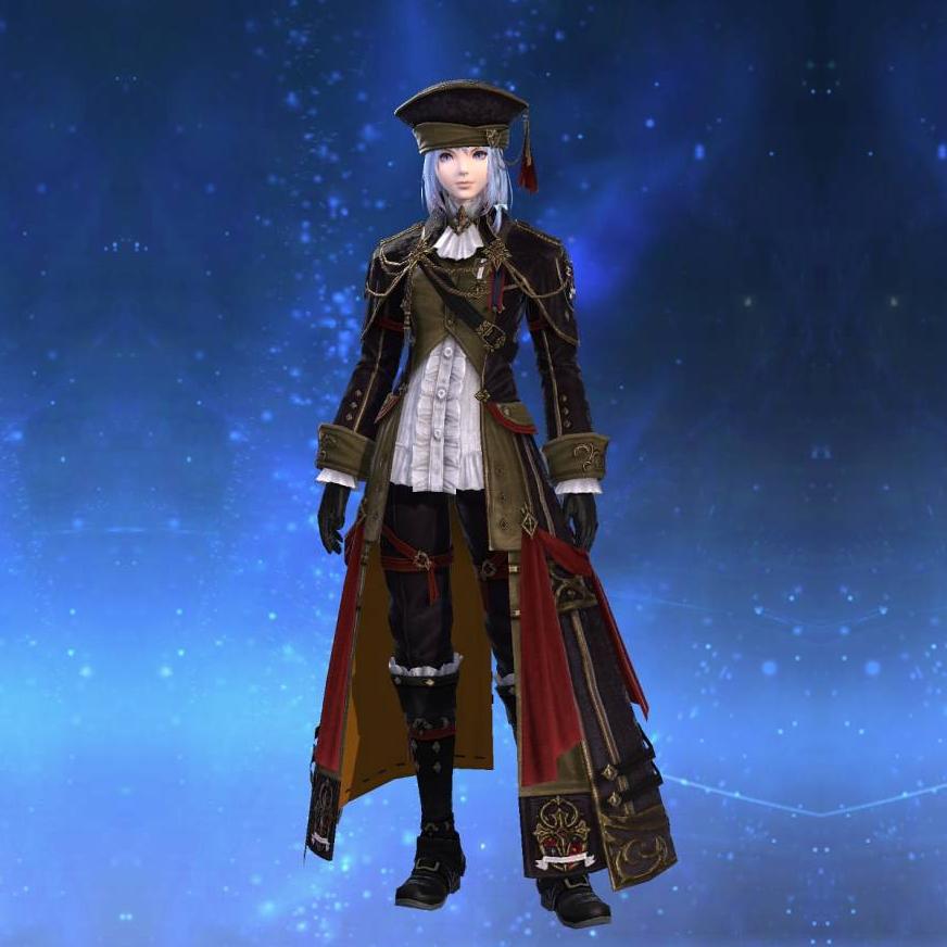 アカデミックアタイア's gearset image female model.