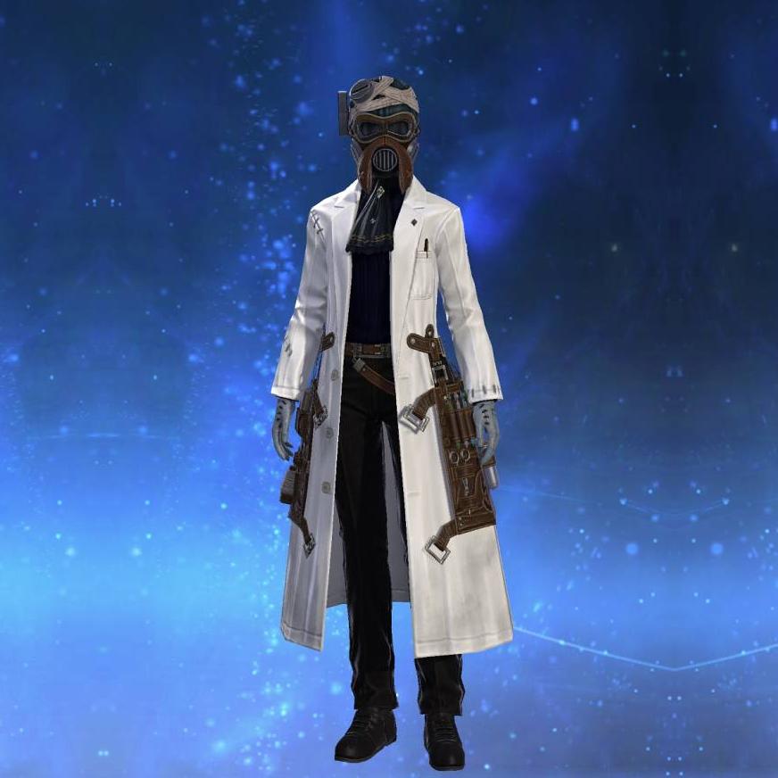 Wake Doctor's White Coat's gearset image female.