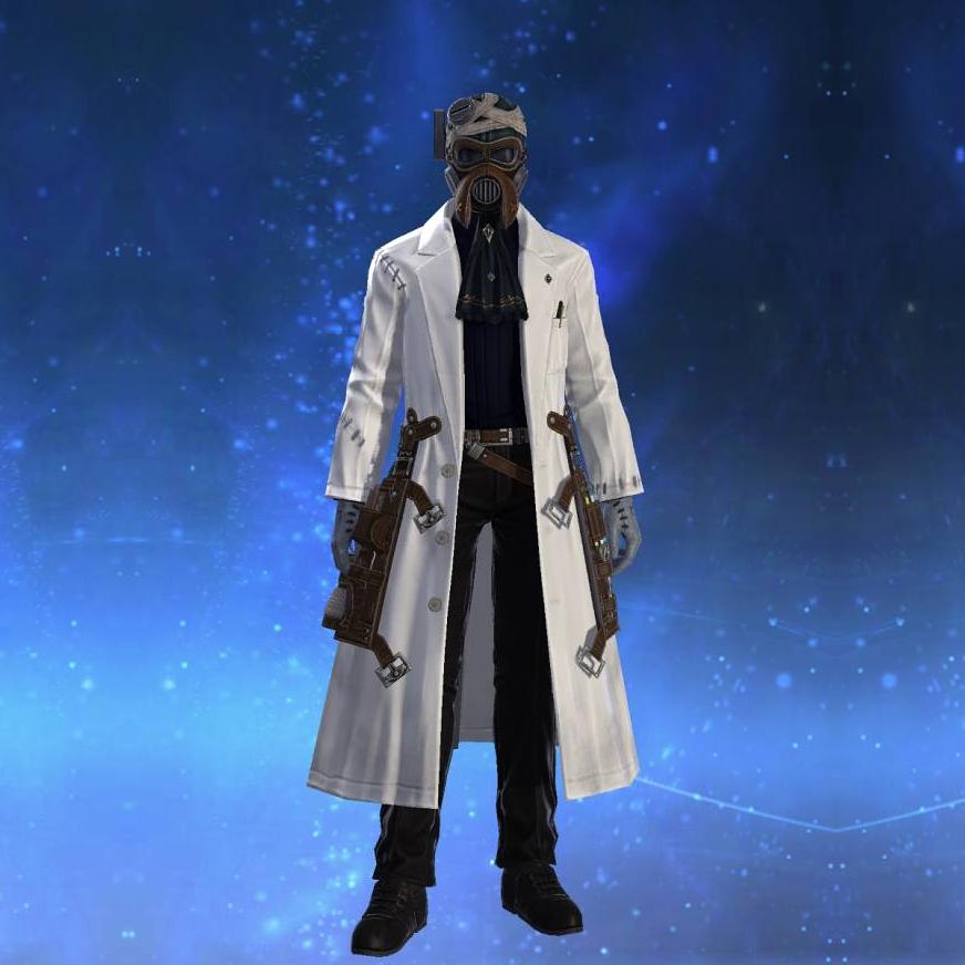 Wake Doctor's White Coat's gearset image male.