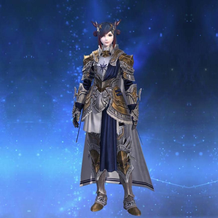 Augmented Credendum Cuirass of Fending's gearset image female model.