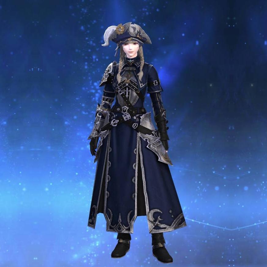Augmented Credendum Mail of Aiming's gearset image female model.