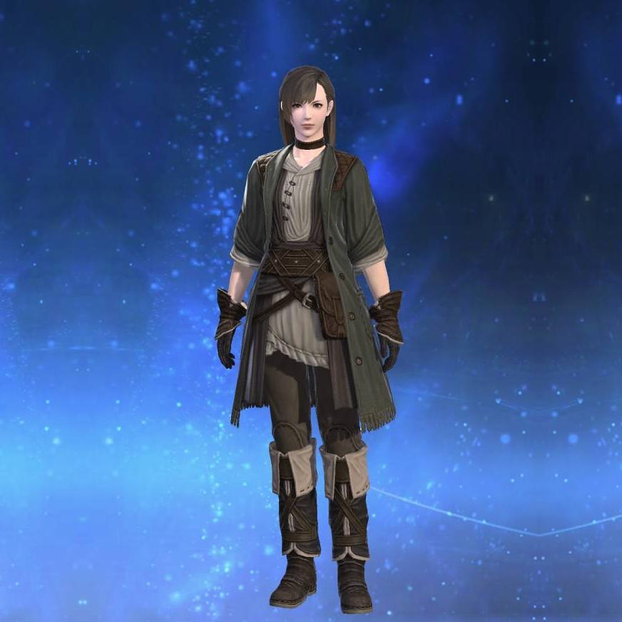 Gleaner's Coat's gearset image female.
