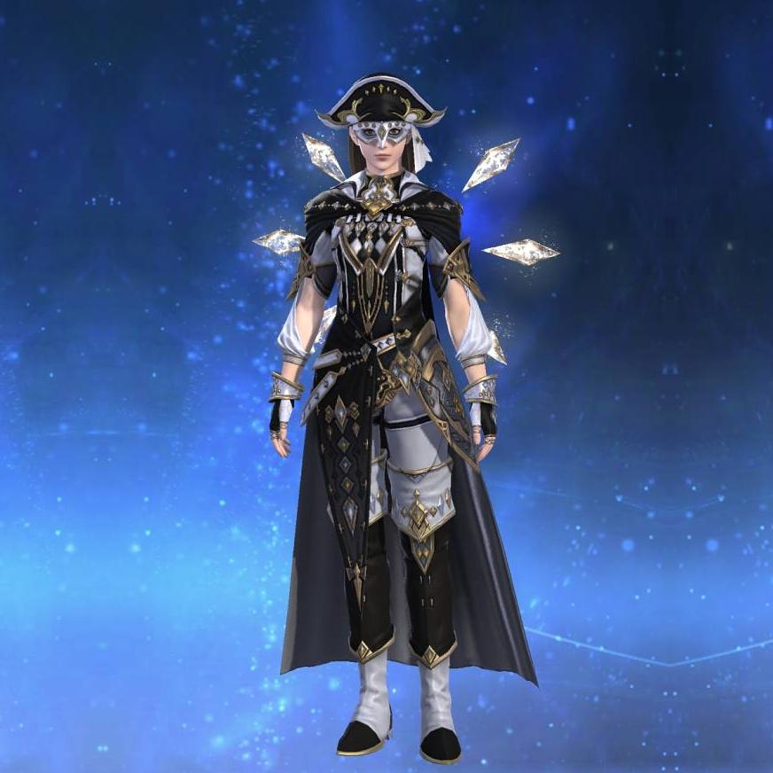 Ascension Cloak of Striking's gearset image female.