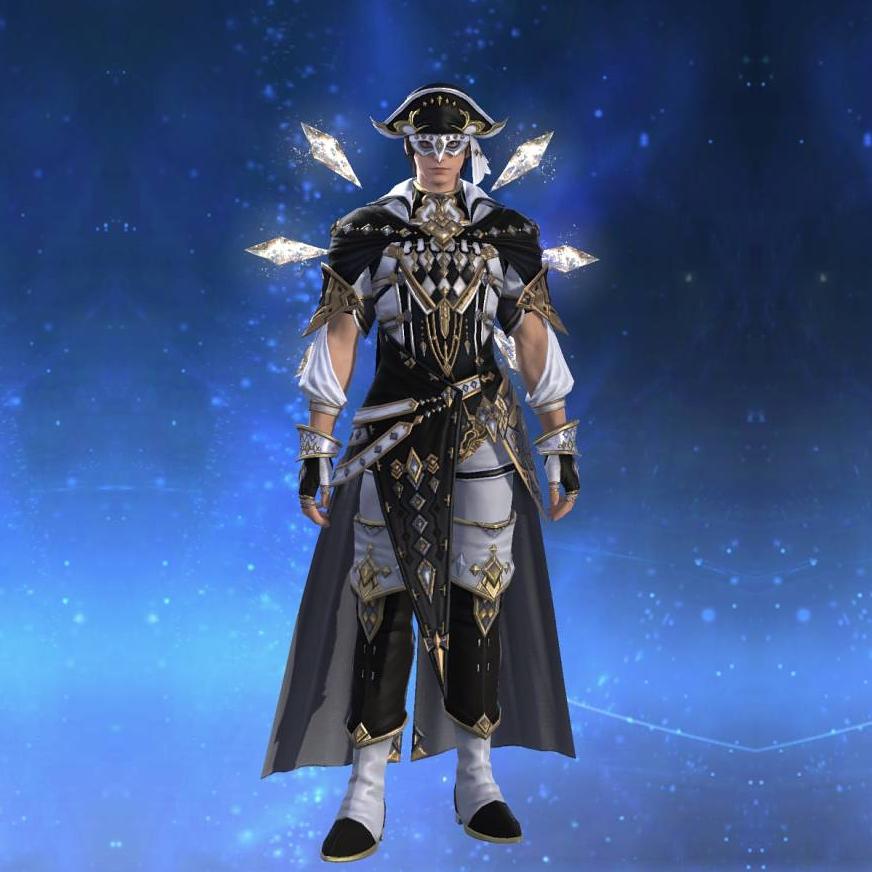 Ascension Cloak of Striking's gearset image male.