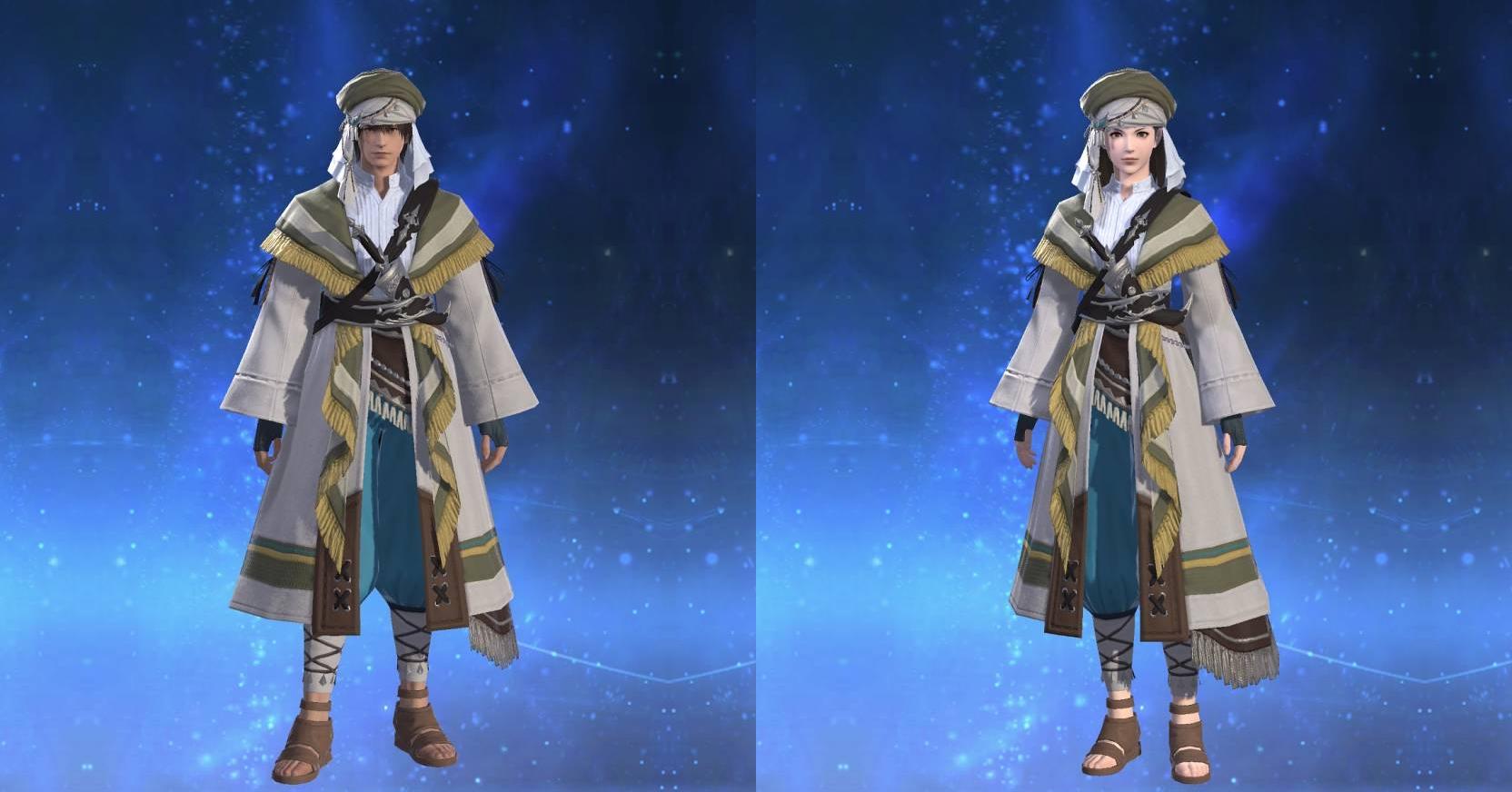 Snow Linen Coat of Gathering ｜ FFXIV ARMOURY COLLECTION