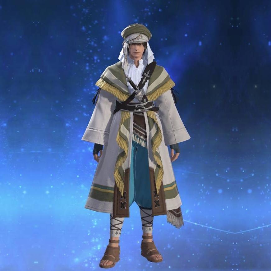 スノーリネン・ギャザラーアタイア's gearset image male.