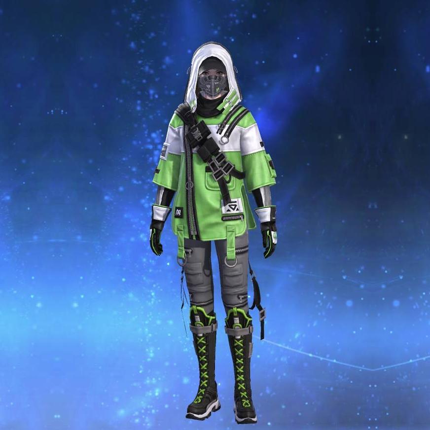 Model C-1 Tactical Shirt's gearset image female.