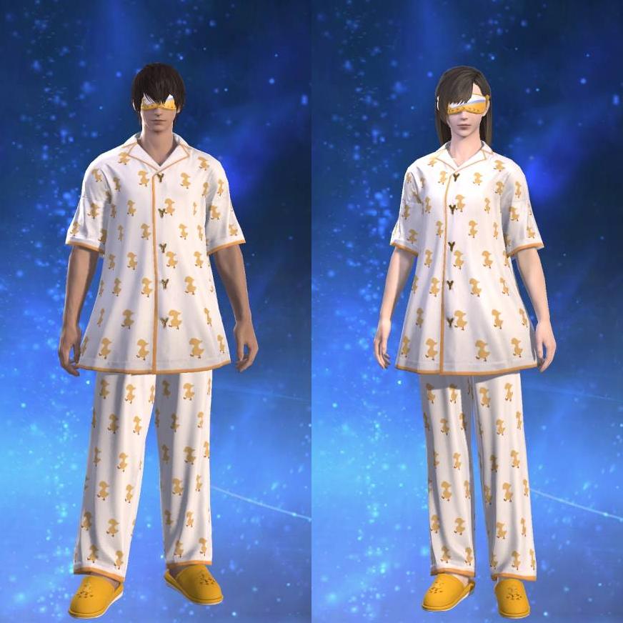 Chocobo Pajama Shirt's gearset image.