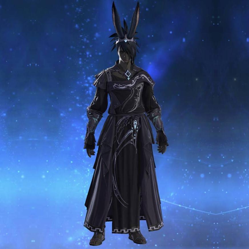 Theogonic Robe of Casting's gearset image male model.