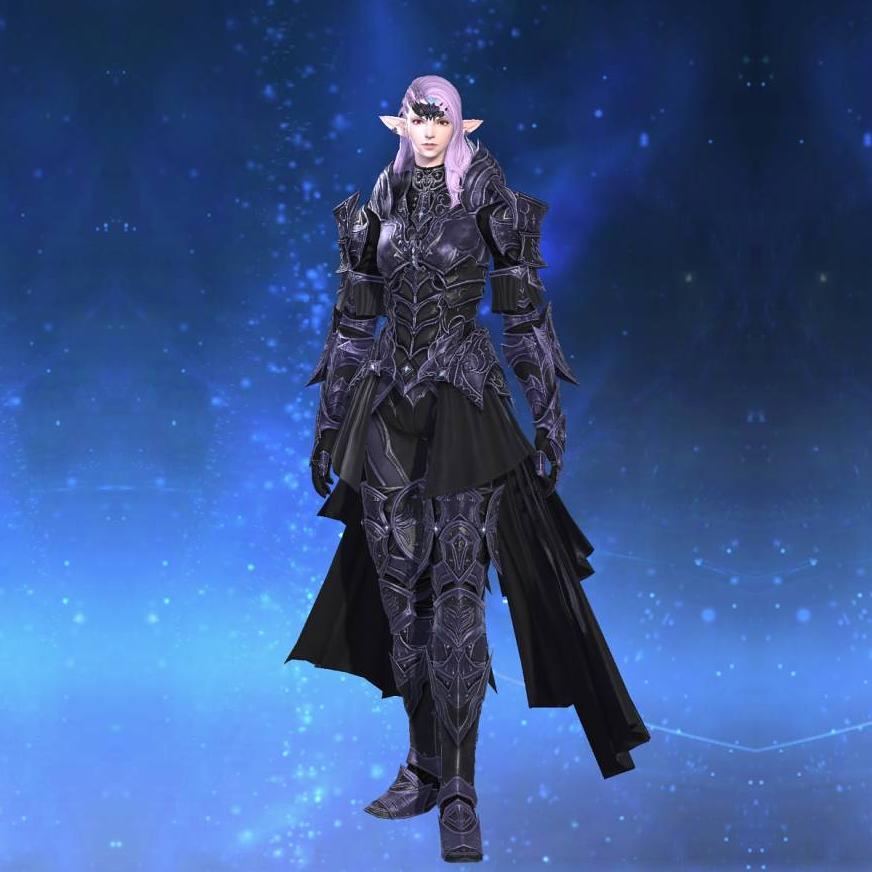 Theogonic Mail of Maiming's gearset image female model.