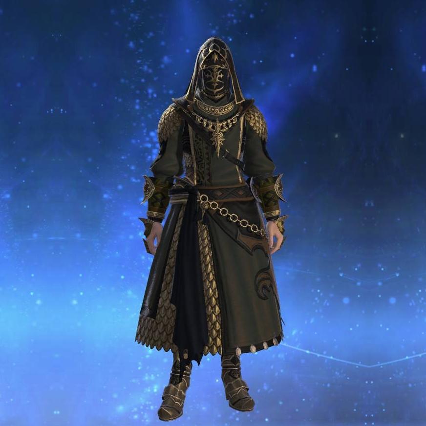 Distance Scale Mail of Healing's gearset image male.