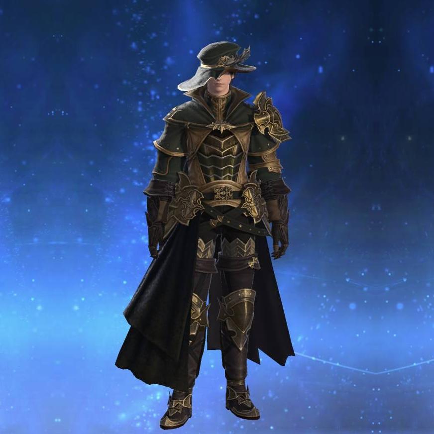 Distance Coat of Aiming's gearset image male.