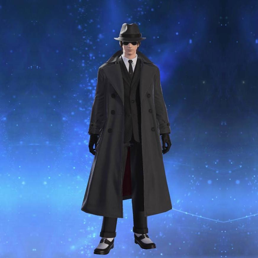 Noir Longcoat's gearset image male.