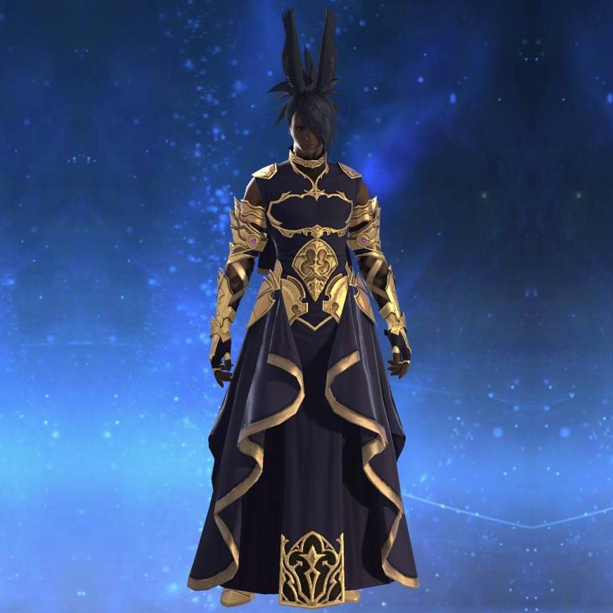 Panthean Robe of Casting's gearset image male model.