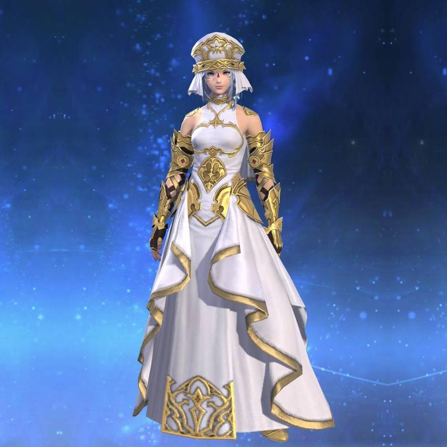 Panthean Robe of Healing's gearset image female model.