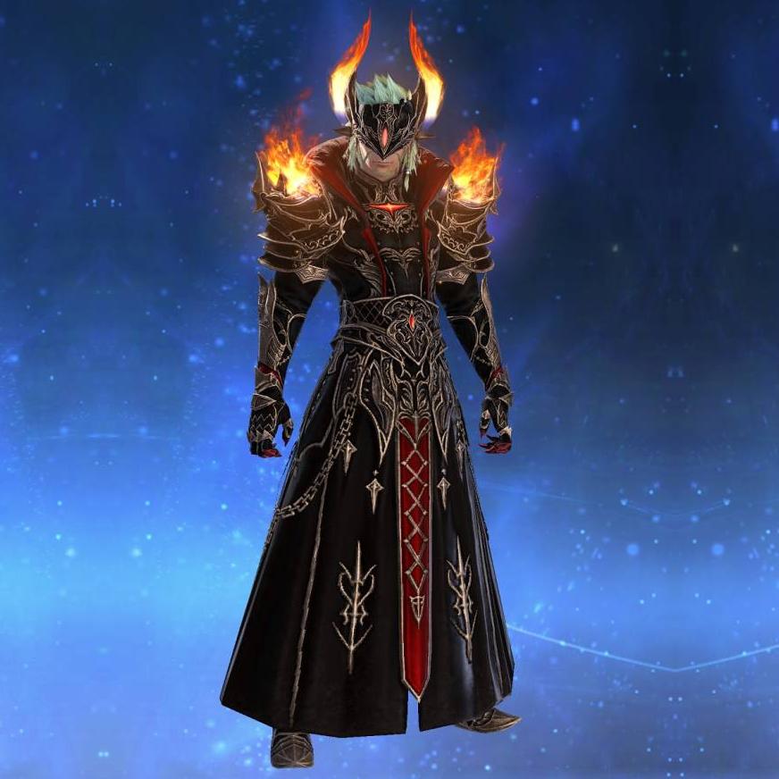 Purgatory Surcoat of Healing's gearset image male model.