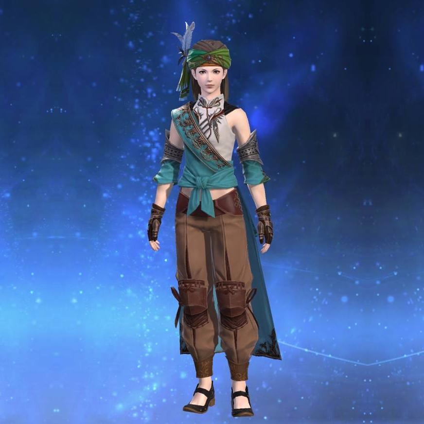 Palaka Vest of Healing's gearset image female.