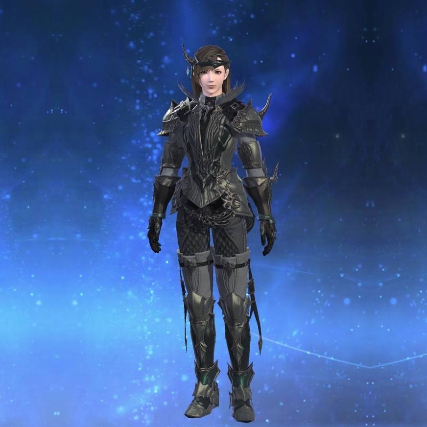 High Durium Armor of Maiming's gearset image female.