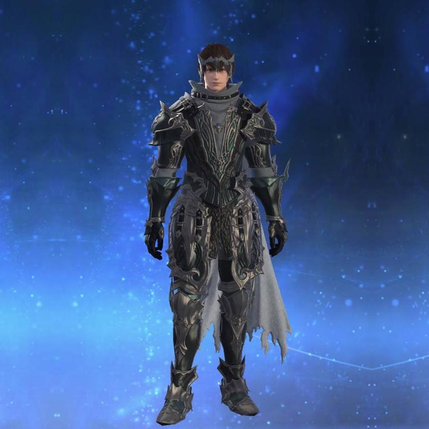High Durium Armor of Fending's gearset image male.