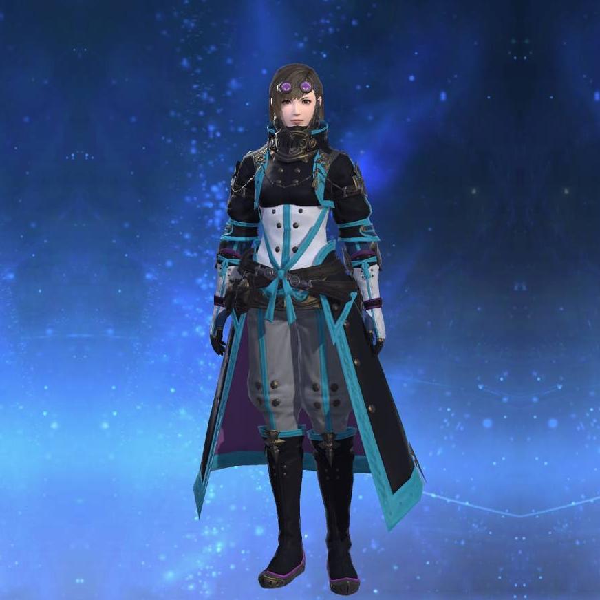 Saigaskin Coat of Fending's gearset image female.