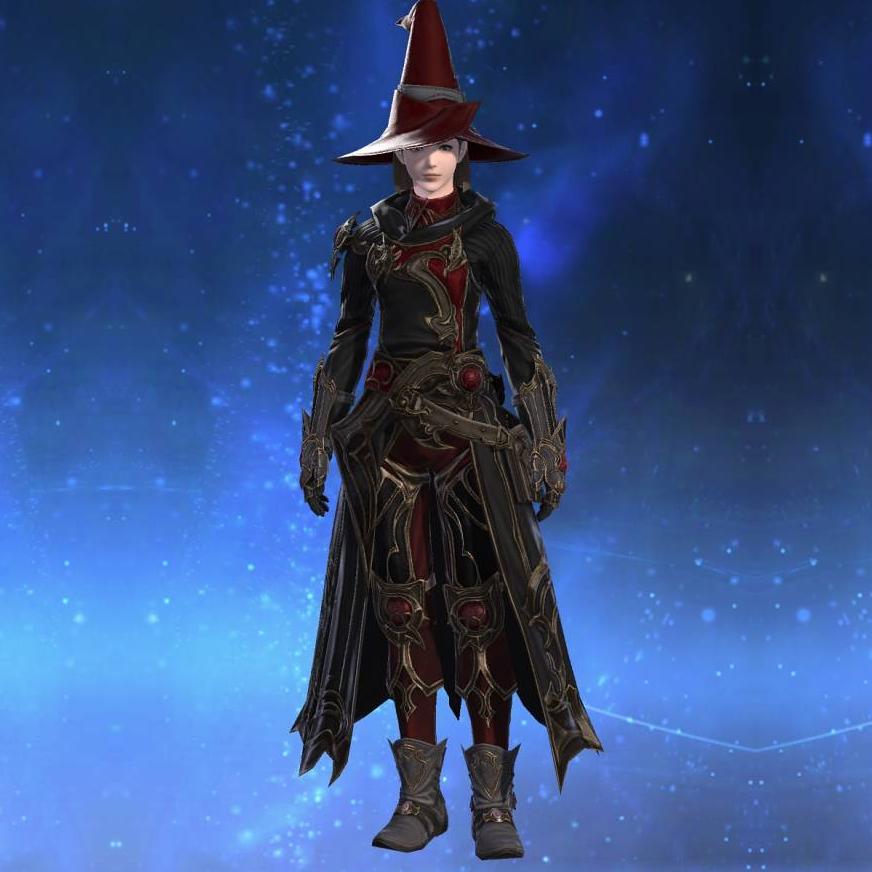 Prestige Crimson Vest's gearset image female.