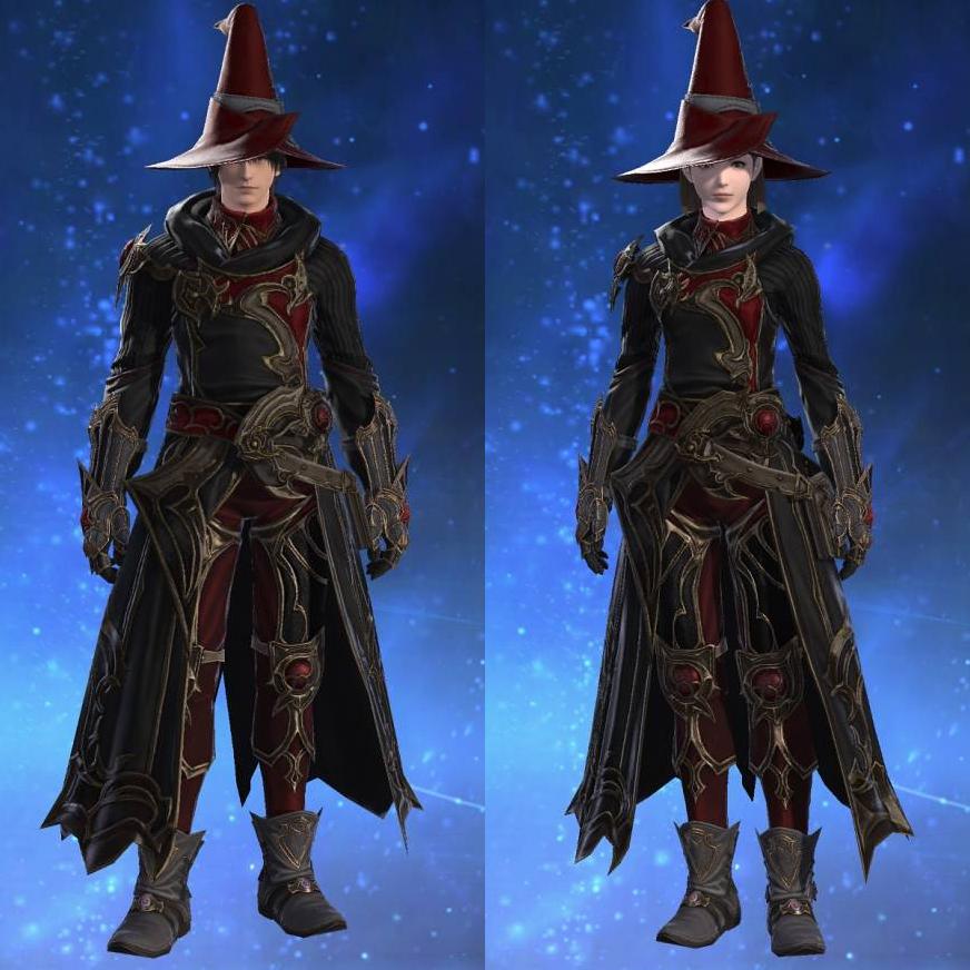 Prestige Crimson Vest's gearset image.