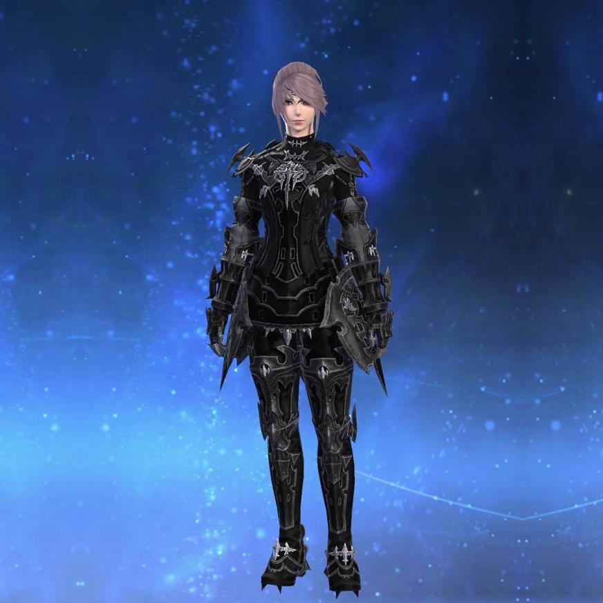 Prestige High Allagan Cuirass of Scouting's gearset image female model.