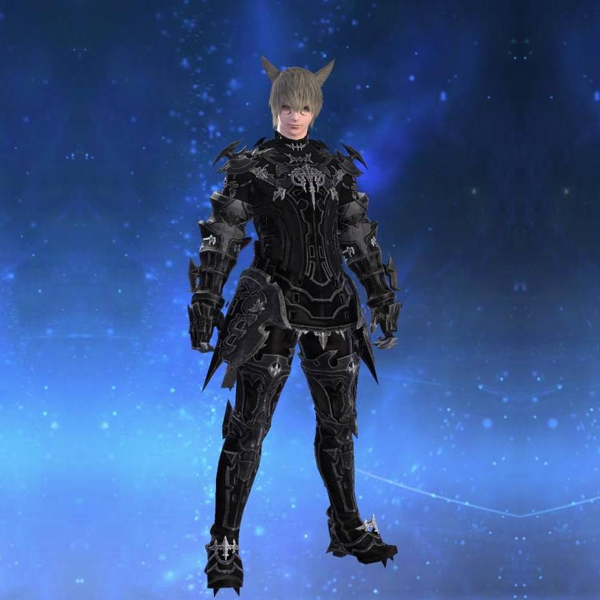Prestige High Allagan Cuirass of Scouting's gearset image male model.