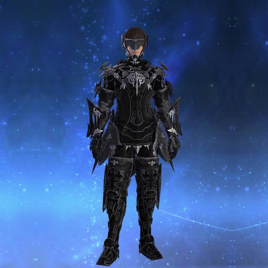 Prestige High Allagan Cuirass of Striking's gearset image male.